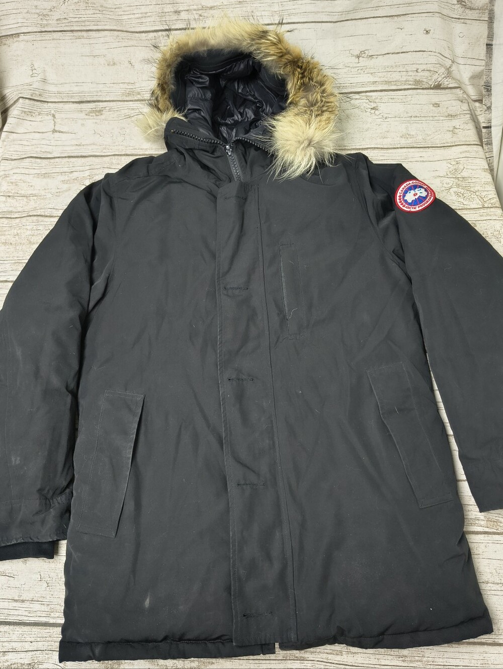 CANADA GOOSE 3438JM Jasper Parka - Down Jacket Black Japan Exclusive Size Large